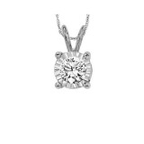 Gems One 14Kt White Gold Diamond (1/10 Ctw) Pendant - FP1420/10-4WC photo