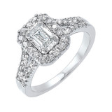 Gems One 14Kt White Gold Diamond(1Ctw) Ring - RG69968-4WB photo