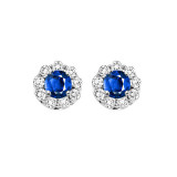 Gems One 14Kt White Gold Diamond (3/4Ctw) & Sapphire (5/8 Ctw) Earring - FE4066-4WCS photo