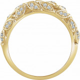 14K Yellow 1/2 CTW Diamond Leaf Ring - 65236360001P photo 2