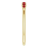 14K Yellow Mozambique Garnet Stackable Ring - 72022619P photo 4