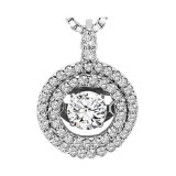 Gems One 14KT White Gold & Diamond Rhythm Of Love Neckwear Pendant  - 1-3/4 ctw - ROL1137-4WCBL photo