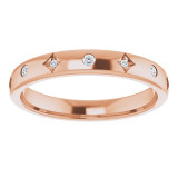 14K Rose 1/10 CTW Diamond Anniversary Band - 123800602P photo 3