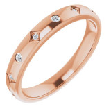 14K Rose 1/10 CTW Diamond Anniversary Band - 123800602P photo