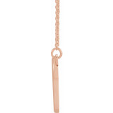 14K Rose 17x15.8 mm Heart 16 Necklace - 85874102P photo 2
