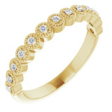 14K Yellow 1/8 CTW Diamond Anniversary Band - 123420601P photo