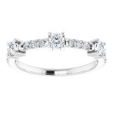 14K White 3/8 CTW Diamond Anniversary Band - 1241016004P photo 3