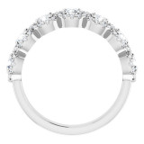 14K White 1 1/5 CTW Diamond Anniversary Band - 12280660006P photo 2