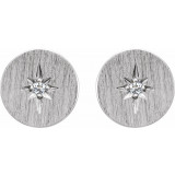 14K White .02 CTW Diamond Earrings - 86337600P photo 2