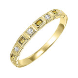 Gems One 10Kt Yellow Gold Diamond (1/10Ctw) & Citrine (1/8 Ctw) Ring - FR1204-1YD photo