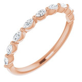 14K Rose 1/4 CTW Diamond Anniversary Band - 123294602P photo