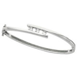 14K White 5/8 CTW Diamond Bangle Bracelet - 66021100001P photo 3