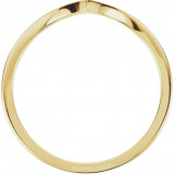 18K Yellow V Ring - 421582586P photo 2