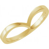 18K Yellow V Ring - 421582586P photo