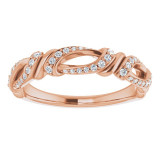 14K Rose 1/5 CTW Diamond Anniversary Band - 123357602P photo 3