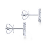 Gabriel & Co. 14k White Gold Kaslique Diamond Stud Earrings - EG13407W45JJ photo 3