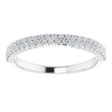 14K White 1/4 CTW Diamond Anniversary Band - 123495600P photo 3