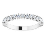 14K White 1/2 CTW Diamond Anniversary Band - 123900600P photo 3