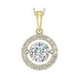 Gems One 14KT Yellow Gold & Diamond Rhythm Of Love Neckwear Pendant  - 1-1/4 ctw - ROL1041-4YC photo