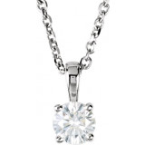 14K White 1/4 CTW Diamond 18 Necklace - 2839260001P photo