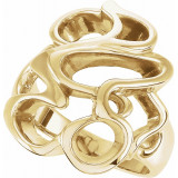 14K Yellow Freeform Ring - 549937122P photo