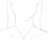 14K Yellow Crescent 16-18 Necklace - 86607601P photo 3