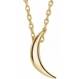14K Yellow Crescent 16-18 Necklace - 86607601P photo