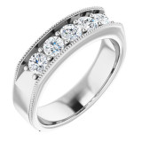 14K White 1 CTW Diamond Men's Ring - 1232916004P photo