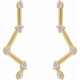 14K Yellow 1/10 CTW Diamond Constellation Earring Climbers - 86903601P photo 2