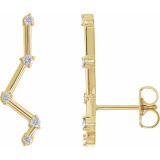 14K Yellow 1/10 CTW Diamond Constellation Earring Climbers - 86903601P photo