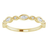 14K Yellow 1/4 CTW Diamond Anniversary Band - 1236336018P photo 3