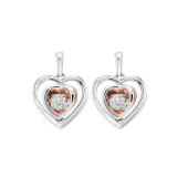 Gems One 10KT Pink Gold & Diamond Rhythm Of Love Fashion Earrings  - 1/5 ctw - ROL2224-1PSSD photo