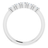 14K White 1/2 CTW Diamond Anniversary Band - 1239706012P photo 2