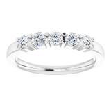 14K White 1/2 CTW Diamond Anniversary Band - 1239706012P photo 3