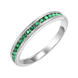 Gems One 14Kt White Gold Emerald (1/3 Ctw) Ring - FR1081-4W photo