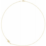 14K Yellow Lightning Bolt 18 Necklace - 86868606P photo 2