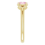 14K Yellow 5x3 mm Oval Tourmaline Youth Heart Ring - 71987629P photo 4