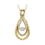 Gems One 14KT Yellow Gold & Diamond Rhythm Of Love Neckwear Pendant  - 1/10 ctw - ROL1008-4YC photo