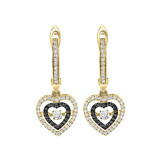 Gems One 14KT Yellow Gold & Diamond Rhythm Of Love Fashion Earrings   - 1/2 ctw - ROL2018-4YCBK photo