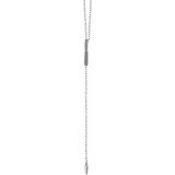 14K White Geometric Y 16-18 Necklace - 65230360000P photo 2