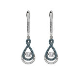 Gems One 14KT White Gold & Diamond Rhythm Of Love Fashion Earrings  - 1/2 ctw - ROL2011-4WCBL photo
