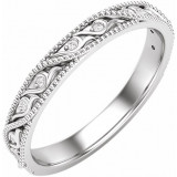 14K White .05 CTW Diamond Anniversary Band - 653592601P photo