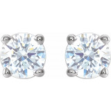14K White 1/3 CTW Diamond Earrings - 187460055P photo 2