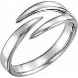 14K White Negative Space Ring - 51706101P photo