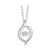 Gems One 10KT White Gold & Diamond Rhythm Of Love Neckwear Pendant  - 1/10 ctw - ROL1227-1WC photo