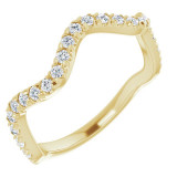 14K Yellow 1/3 CTW French-Set Diamond Anniversary Band - 124111601P photo