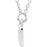 14K White Heart 18 Necklace - 85930101P photo 2