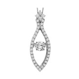 Gems One 14KT White Gold & Diamond Rhythm Of Love Neckwear Pendant  - 1/2 ctw - ROL1002-4WC photo