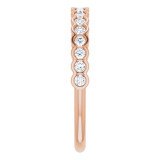 14K Rose 1/4 CTW Diamond Anniversary Band - 1235966024P photo 4