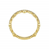 Gabriel & Co. 14k Yellow Gold Diamond Stackable Ladies' Ring photo 2